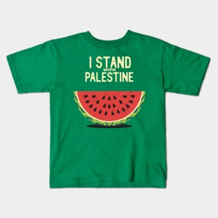 I stand with palestine Kids T-Shirt